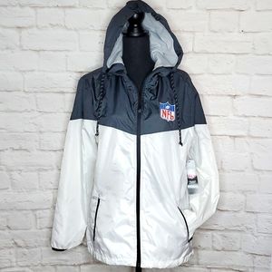 Official NFL Windbreaker Hoodie Zip Up Color Block